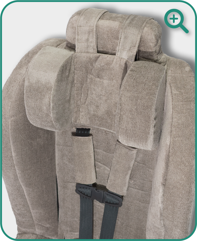 Roosevelt headrest detail — Graphite