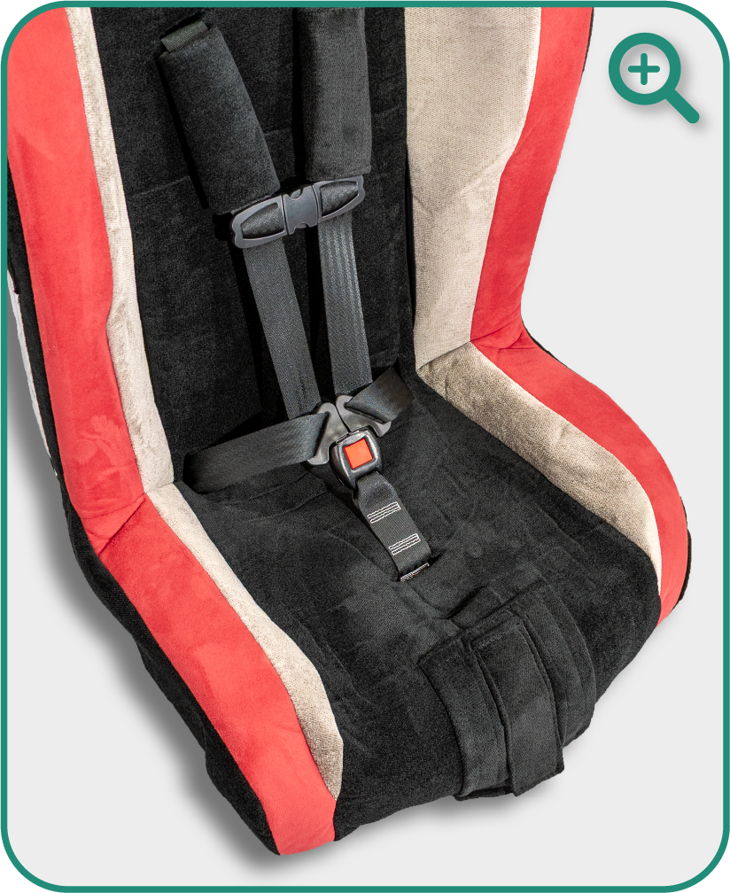 Roosevelt seat pan detail — Midnight Dragon