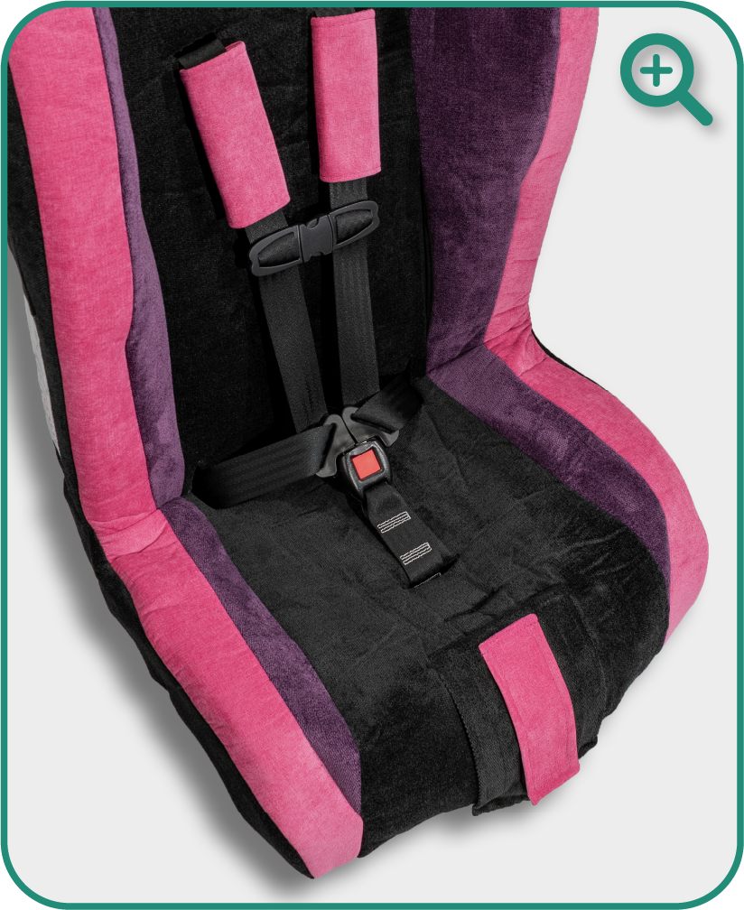 Roosevelt seat pan detail — Shaded Berry