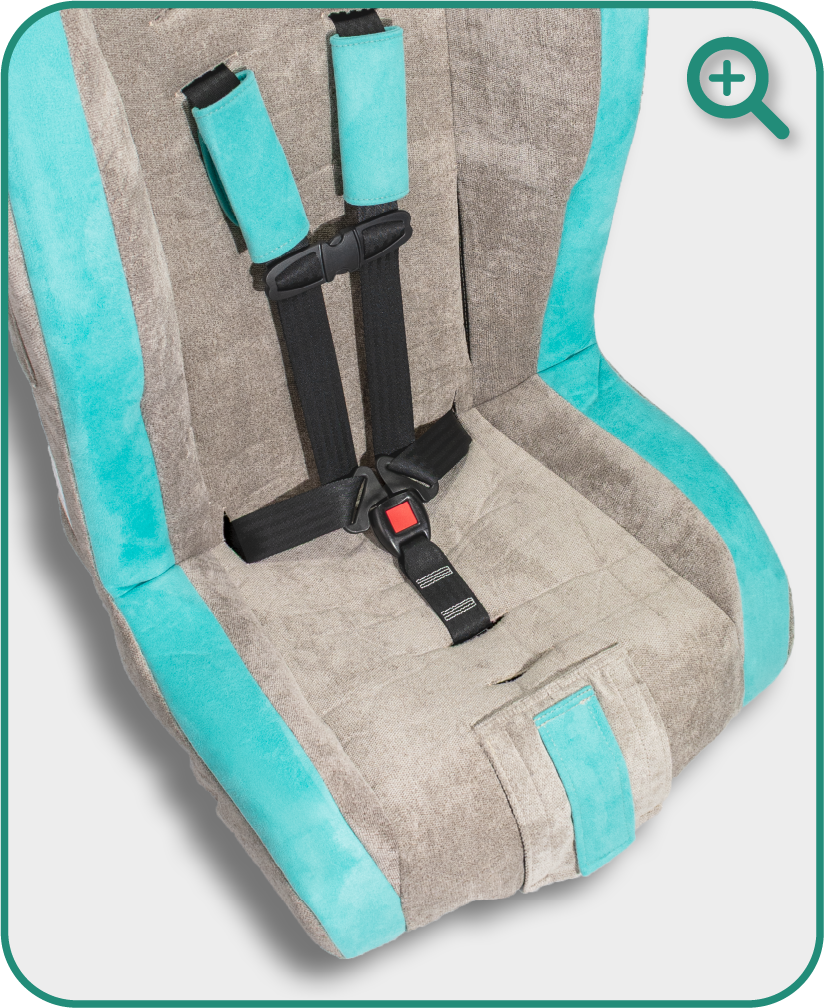 Roosevelt seat pan detail — Turquoise Rain